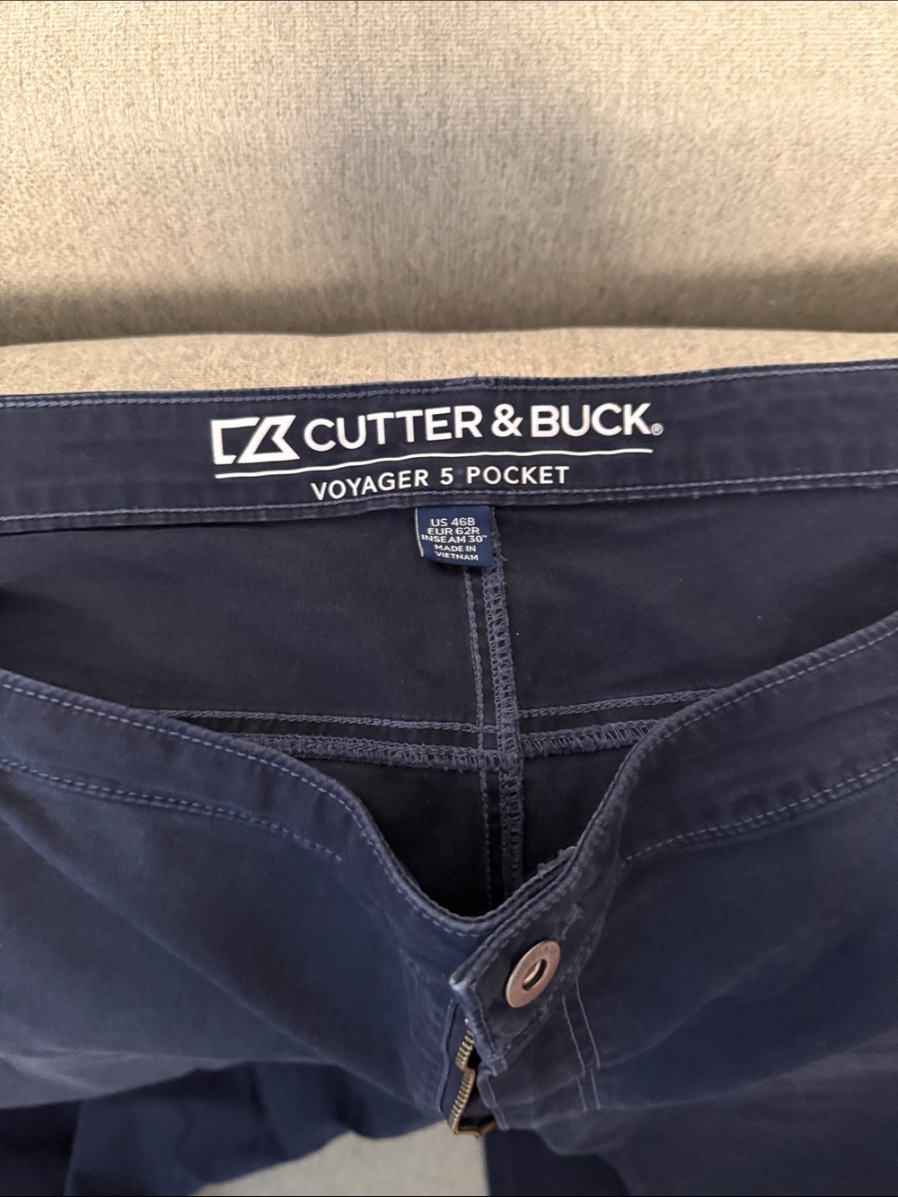 Cutter & Buck Voyager 5-Pocket Men's Jeans - Navy Blue